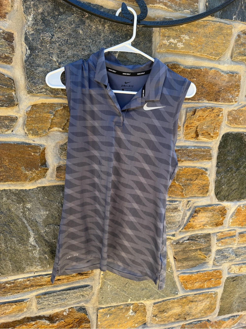 Nike Women’s Sleeveless Dri-FIT Polo Tank - Charcoal Gray